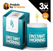 Kit 3x Vela Aromática 60g Instant Morning By Gi Barros