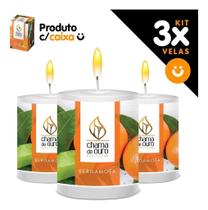 Kit 3x Vela Aromática Vela Perfumada 60g Bergamota Aromaterapia Relaxante