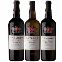 Kit 3x Vinho do Porto Taylor's White Fine + Tawny + Ruby