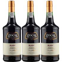 Kit 3x Vinho do Porto Tinto Português Poças Ruby