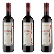 Kit 3x Vinho Tinto Chileno Baron Philippe de Rothschild Reserva Cabernet Sauvignon 2018 - Wine