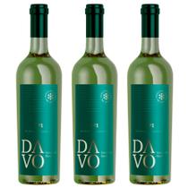 Kit 3x Vinhos Blanc Nacionais Davo Sauvignon 750ml