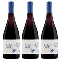 Kit 3x Vinhos Tintos Chileno Kalfu Molu Pinot Noir