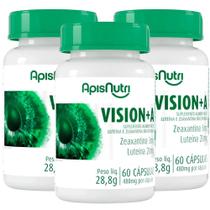 Kit 3x Vision+A Luteína e Zeaxantina 60 Cápsulas - Apisnutri