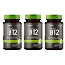 Kit 3x - Vitamina B12 - 70 cápsulas - Omix