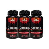 Kit 3x Vitamina Cafeína 200mg 60 Cápsulas - CHAMEL Kit 3x Vitamina Cafeína 200mg 60 Cápsulas - CHAMEL