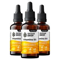 Kit 3x Vitamina D3 Colecalciferol 2000 UI Gotas - Ocean Drop