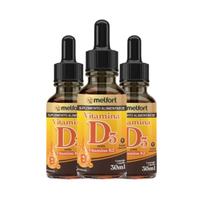 kit 3x VITAMINA D3 COM K2 30 ML GOTAS MELFORT B