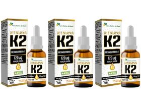 Kit 3x Vitamina K2 Menaquinona 120ug 20ml Flora Nativa Kit 3x Vitamina K2 Menaquinona 120ug 20ml Flora Nativa