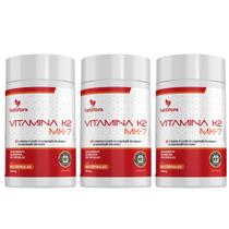 Kit 3x Vitamina K2 MK-7 60 Cápsulas 500mg Tuttiflora