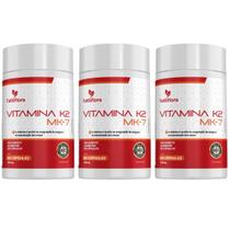 Kit 3x Vitamina K2 MK-7 60 Cápsulas 500mg Tuttiflora