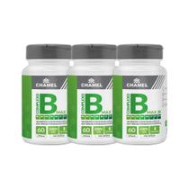 Kit 3x Vitamina Max Complexo B 60 Cps - CHAMEL Kit 3x Vitamina Max Complexo B 60 Cps - CHAMEL