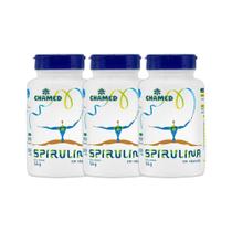 Kit 3x Vitamina Spirulina 550mg 100 Cps - CHAMEL Kit 3x Vitamina Spirulina 550mg 100 Cps - CHAMEL