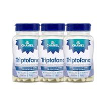 Kit 3x Vitamina Triptofano 300mg 60 Cps - CHAMEL Kit 3x Vitamina Triptofano 300mg 60 Cps - CHAMEL