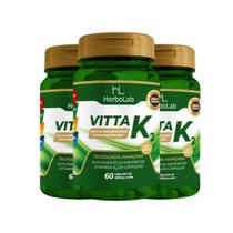 Kit 3x VITTA K2 NOVA FORMULA 60 CAPS 400MG - HERBOLAB D