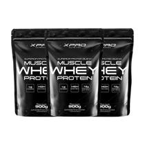 Kit 3x Whey Muscle Protein 900g - Xpro Nutrition