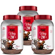 Kit 3x Whey Protein 2W 900g - Puretech Kit 3x Whey Protein 2W 900g - Puretech