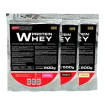 Kit 3x Whey Protein 500g - Bodybuilders