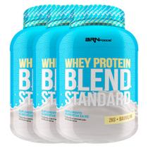 Kit 3x Whey Protein Blend Standard 2kg - BRN Foods