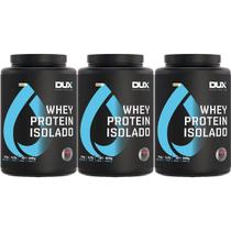Kit 3X Whey Protein Isolado - 900g Baunilha - Dux Nutrition