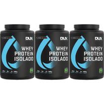 Kit 3X Whey Protein Isolado - 900g Cookies - Dux Nutrition