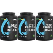Kit 3X Whey Protein Isolado All Natural - 900g Baunilha - Dux Nutrition Kit 3X Whey Protein Isolado All Natural - 900g Baunilha - Dux Nutrition