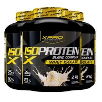 Kit 3x Whey Protein Isolado Iso Blend Complex 2Kg XPro Nutrition