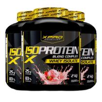 Kit 3x Whey Protein Isolado Iso Blend Complex 2Kg XPro Nutrition