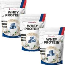 Kit 3X Whey Protein Zero Lactose - 900g Refil Baunilha - NewNutrition