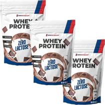 Kit 3X Whey Protein Zero Lactose - 900g Refil Chocolate - NewNutrition Kit 3X Whey Protein Zero Lactose - 900g Refil Chocolate - NewNutrition