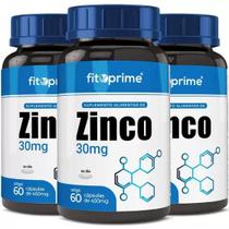 Kit 3x Zinco 30mg Fitoprime 60 Cápsulas - Fito Prime