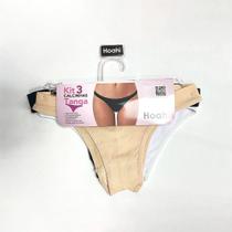 Kit 3x1 calcinha poliamida hoahi premium tanga