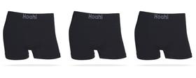 Kit 3X1 Cueca Boxer Poliamida Premium Tamanho G Preto/Preto/Preto Sort 4 Hoahi