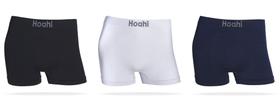 Kit 3X1 Cueca Boxer Poliamida Premium Tamanho M Preto/Branco/Marinho Sort 2 Hoahi
