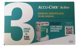 Kit 3X50 Accu-Chek Active 150 Tiras Reagentes- Roche