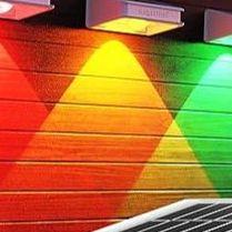 Kit 4- 16 Arandela Solar com Gancho - RGB Branco Quente 2700K SOUTIMES