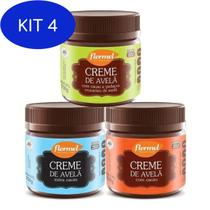 Kit 4 3 Creme De Avelã E Cacau Zero Açúcar Flormel