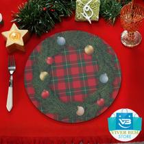 KIT 4/6 Capas De Sousplat Estampado NATAL - Jogo Americano - Mesa Posta Natalina -35 CM