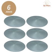 Kit 4 6 Jogo Americano Colorido 9 Cores Redondo Mesa Posta Conjunto Multiuso Natal Jantar
