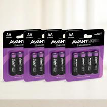 kit 4, 8 ou 16 Pilhas Recarregável AA Comum1.5v 2700MAH Avant Use