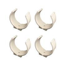 Kit 4 Abraçadeira Impacto Cano Tubo 75Mm 3'' Branca Estrela