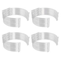 Kit 4 Abraçadeira Impacto Para Cano Tubo 100Mm 4'' Incolor