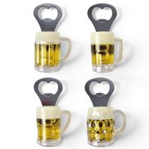 Kit 4 Abridor De Garrafa C/ Imã Cerveja Chop Sortido Metal Kit 4 Abridor De Garrafa C/ Imã Cerveja Chop Sortido Metal