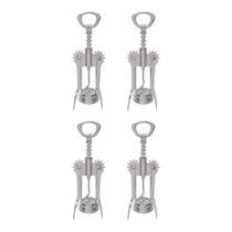 Kit 4 Abridor de Vinho Garrafa Saca Rolha Aço inox Baccani Kit 4 Abridor de Vinho Garrafa Saca Rolha Aço inox Baccani
