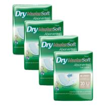 Kit 4 Absorvente Geriátrico Dry MasterSoft 20 Unidades cada Kit 4 Absorvente Geriátrico Dry MasterSoft 20 Unidades cada
