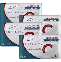 Kit 4 Absorventes Intenso Infinity Unissex Com 50 Unidades