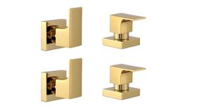 Kit 4 Acabamento Para Registro Banheiro Alavanca Dourado Brilhante Chuveiro Padrão Deca Kit 4 Acabamento Para Registro Banheiro Alavanca Dourado Brilhante Chuveiro Padrão Deca