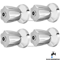 Kit 4 Acabamento Registro Banheiro C-50 ABS CR Padrão Deca