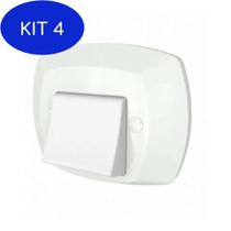 Kit 4 Acabamento Válvula Descarga Docol Clássica Branco Abs