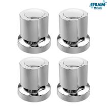 Kit 4 Acabamentos C40 Padrão Deca Registro Chuveiro Canopla Metal